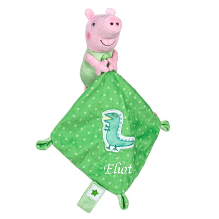 Peppa pig - peluche   cochon vert crocodile 22 cm 